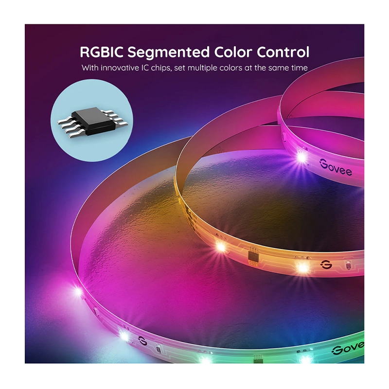 ریسه هوشمند 5 متری گووی مدل RGBIC Basic Wi-Fi+Bluetooth LED Strip H618A-3