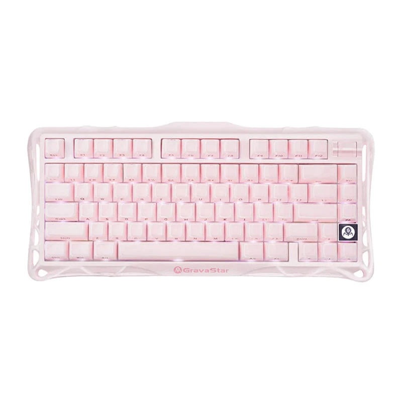 کیبورد گیمینگ گراوا استار مدل Mercury K1 75% Special Edition Pink-0