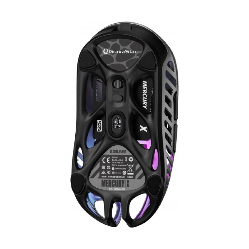 موس گیمینگ گراوا استار مدل Mercury X Interstellar Silver-1