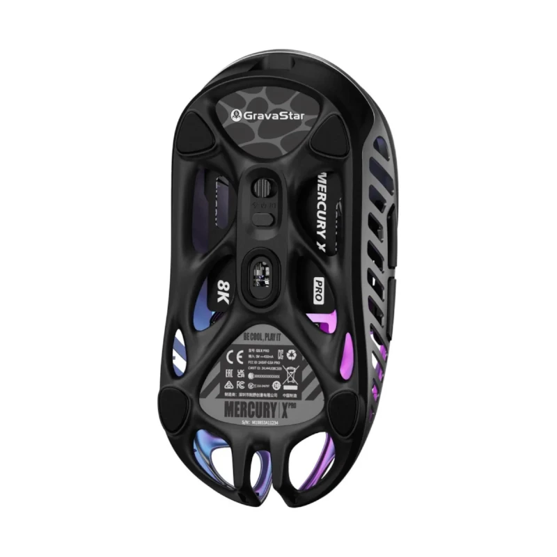 موس گیمینگ گراوا استار مدل Mercury M1 Pro Interstellar Silver-3