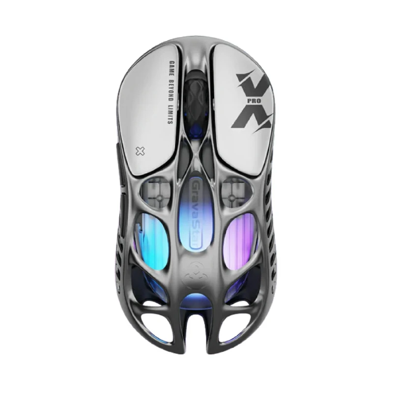 موس گیمینگ گراوا استار مدل Mercury X Pro with 8K Dongle Interstellar Silver