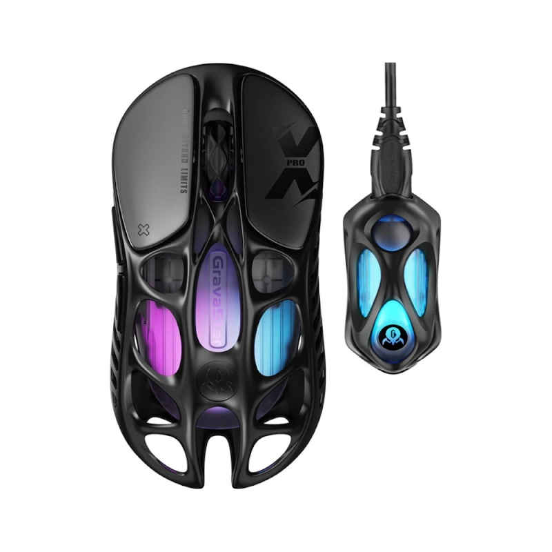 موس گیمینگ گراوا استار مدل Mercury X Pro with 8K Dongle Galaxy Black-3