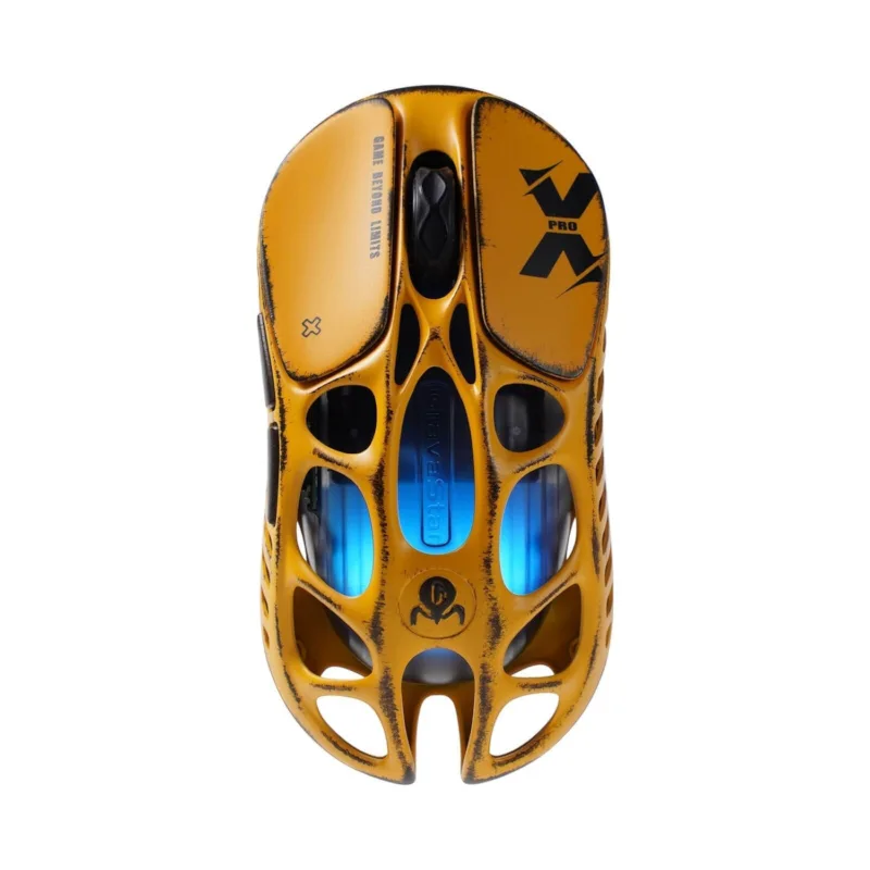 موس گیمینگ گراوا استار مدل Mercury X Special Edition Battle-Worn Yellow