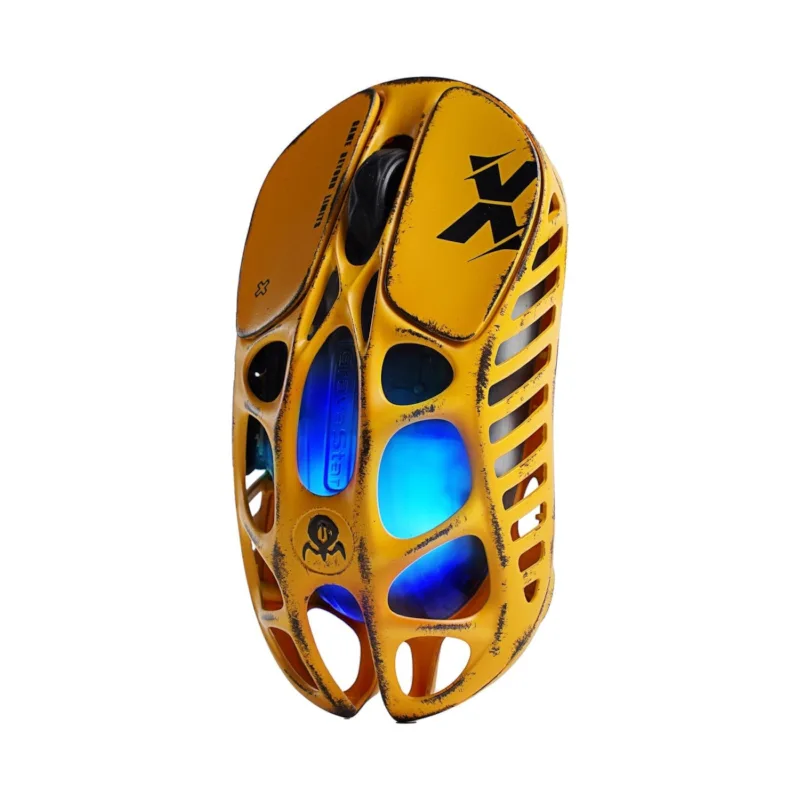 موس گیمینگ گراوا استار مدل Mercury X Special Edition Battle-Worn Yellow-4