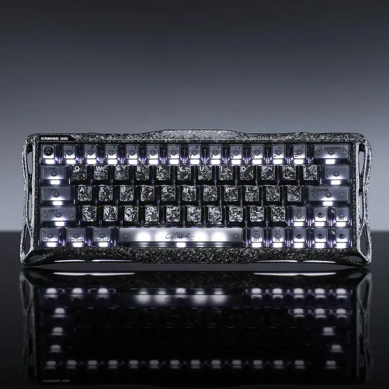 کیبورد گیمینگ گراوا استار مدل MERCURY V60 PRO 60% CYBER FROST BLACK