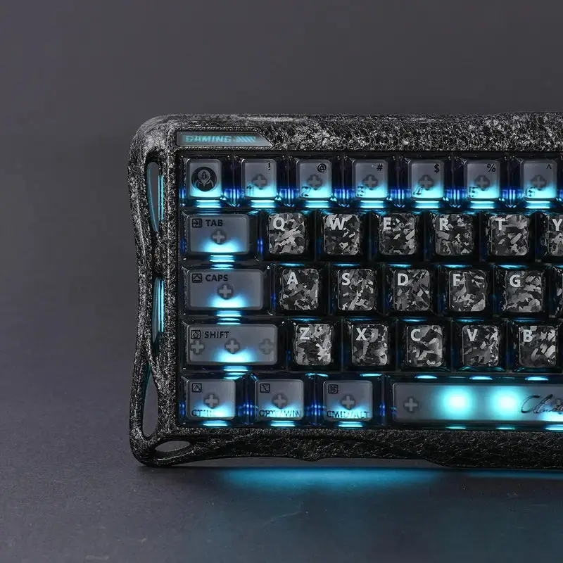 کیبورد گیمینگ گراوا استار مدل MERCURY V60 PRO 60% CYBER FROST BLACK