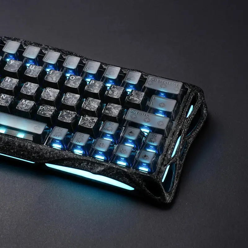 کیبورد گیمینگ گراوا استار مدل MERCURY V60 PRO 60% CYBER FROST BLACK