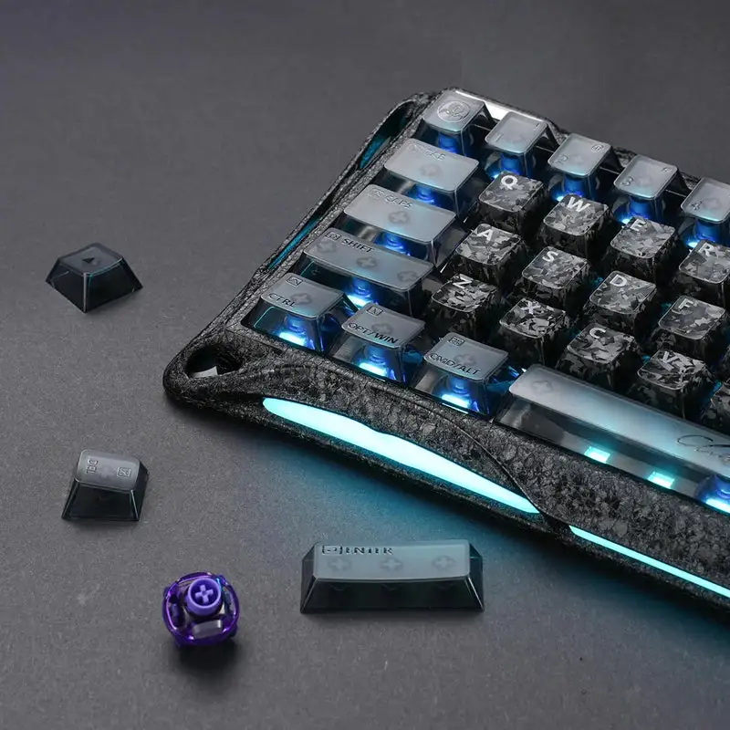 کیبورد گیمینگ گراوا استار مدل MERCURY V60 PRO 60% CYBER FROST BLACK