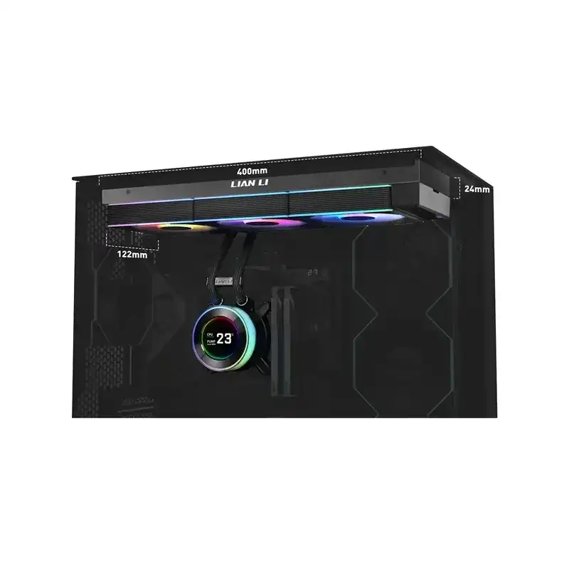 خنک کننده مایع پردازنده لیان لی مدل HydroShift II LCD-C 360CL Black