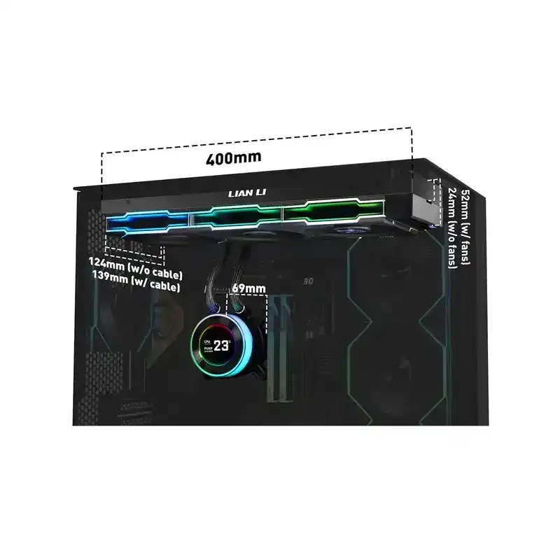 فن پردازنده مایع لیان لی مدل HydroShift II LCD-C 360TL Black-4