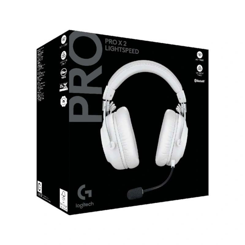 هدست لاجیتک مدل G PRO X 2 LIGHTSPEED Wireless White