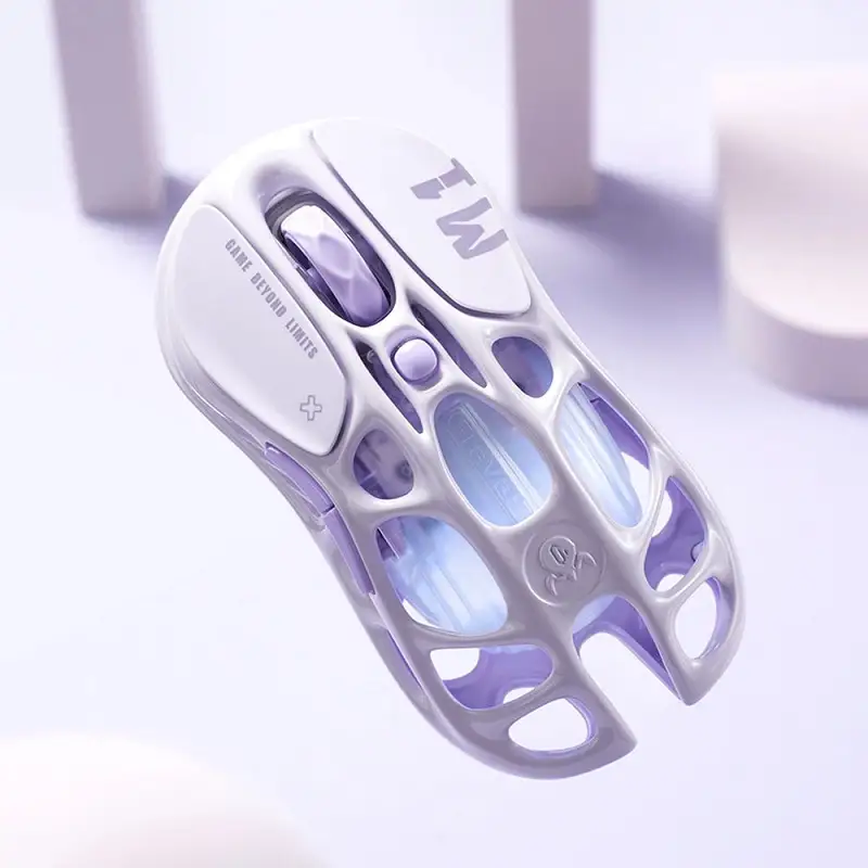موس گیمینگ گراوا استار مدل MERCURY M1 PRO LAVENDER PURPLE