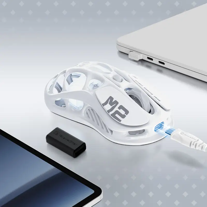 موس گراوا استار مدل Mercury M2 Wireless Opaline White