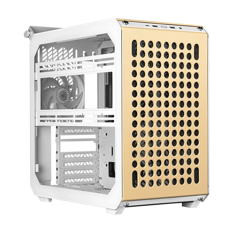 کیس کولر مستر مدل QUBE 500 FLATPACK MACARON EDITION CREAM