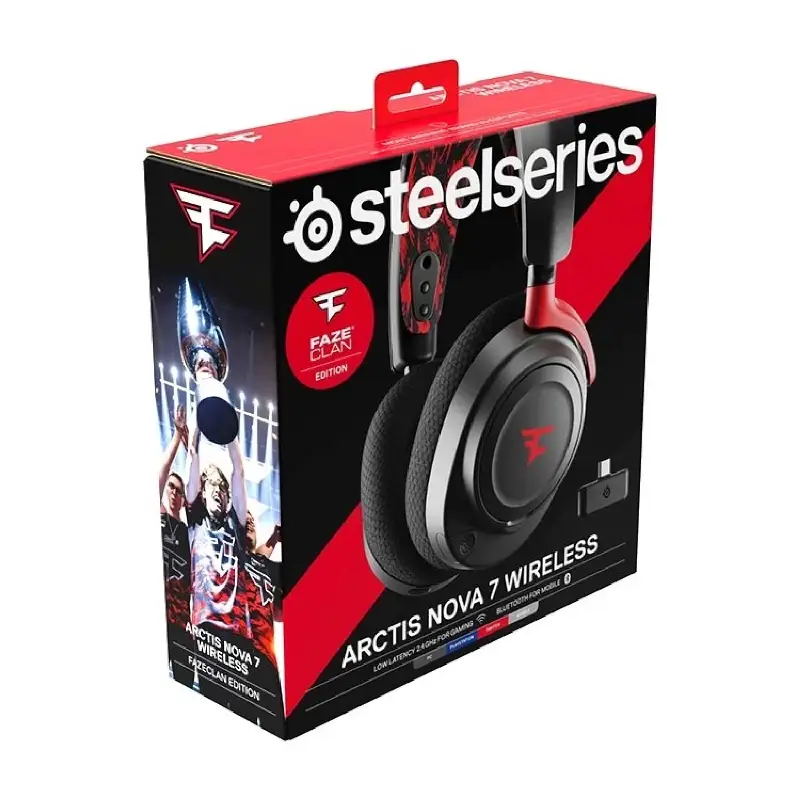 هدست گیمینگ استیل سریز مدل Arctis Nova 7 FaZe Clan Edition-1