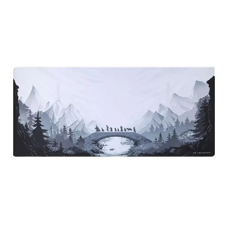 موسپد گیمینگ Drop + The Lord of the Rings™ Fellowship Desk Mat Black/white-0