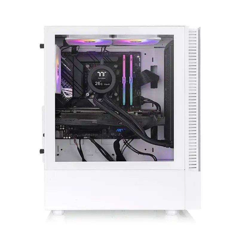 کیس ترمالتیک مدل View 200 Snow ARGB-4