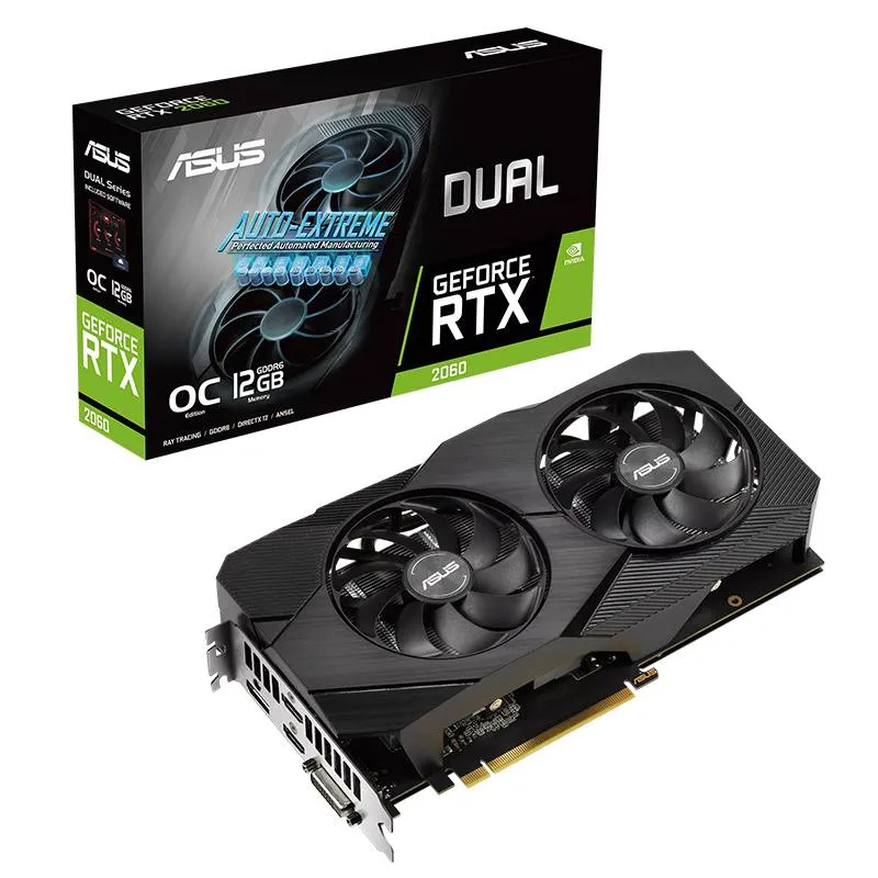 کارت گرافیک ایسوس مدل Dual RTX 2060 EVO 12GB OC