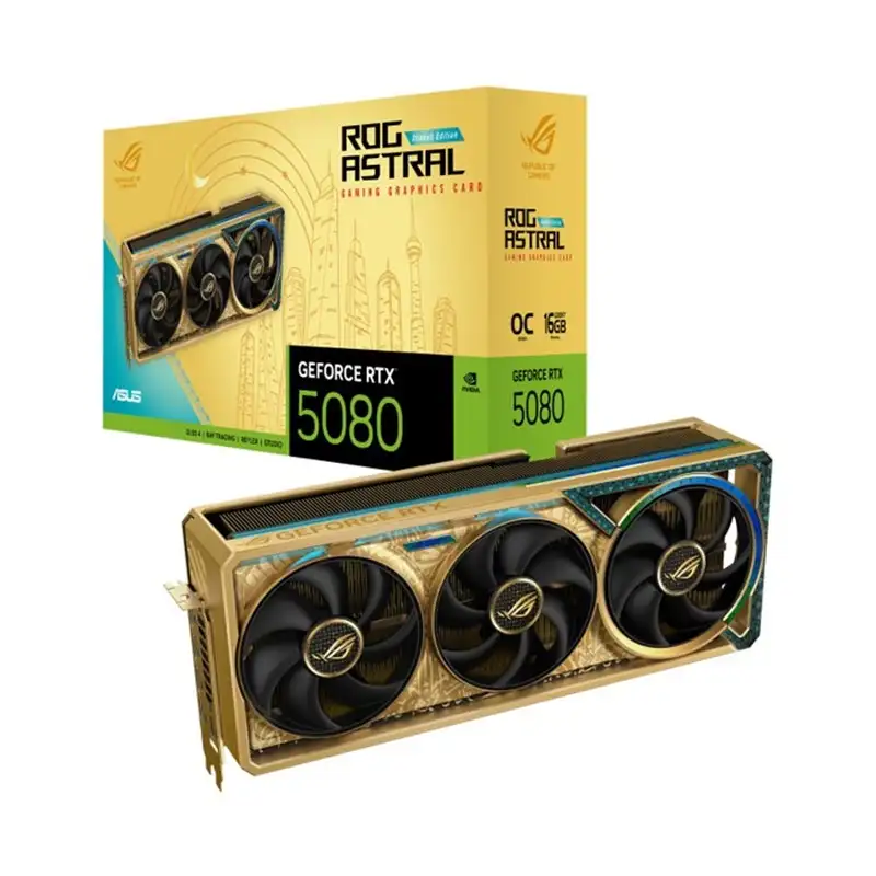 کارت گرافیک ایسوس مدل ASUS ROG Astral RTX 5080 Dhahab OC 16G-0
