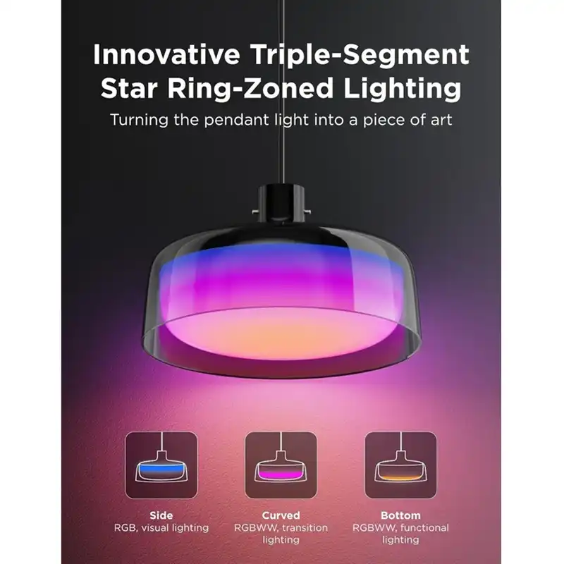 چراغ آویز هوشمند 30 سانتی Govee Pendant Light H60C1-0