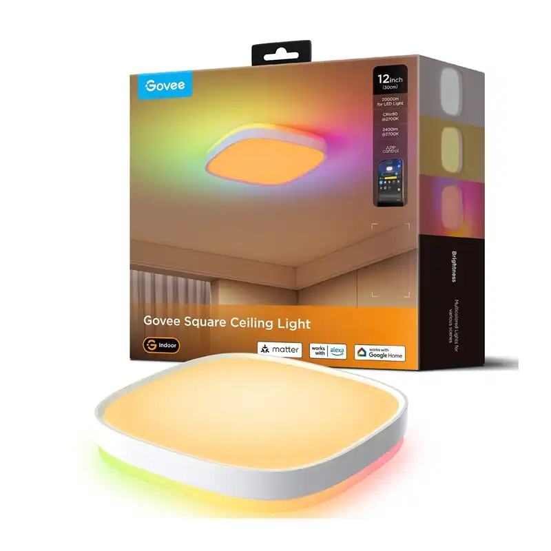 چراغ سقفی هوشمند 30 سانتی Govee Smart Square Ceiling Light H80A4-0