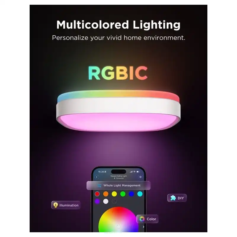 چراغ سقفی هوشمند 30 سانتی Govee Smart Square Ceiling Light H80A4
