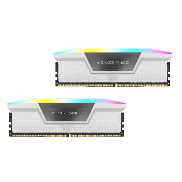 رم کورسیر مدل Vengeance RGB White DDR5 32GB 16GBx2 5200MHz CL40