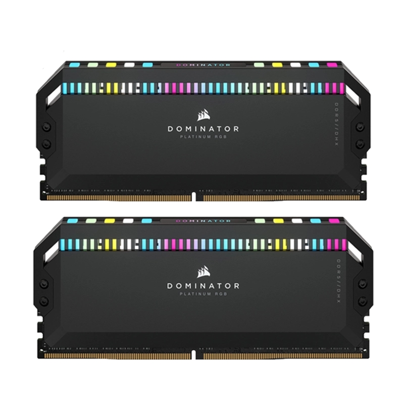 رم کورسیر مدل Dominator Platinum RGB DDR5 32GB 16GBx2 6200MHz CL36