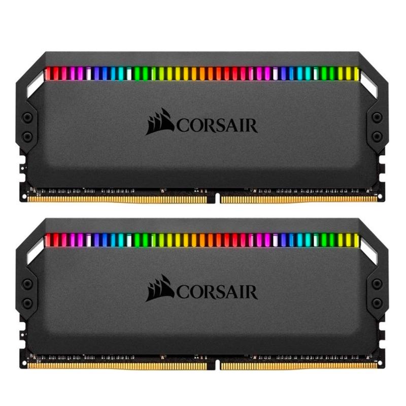 رم کورسیر مدل Dominator Platinum RGB DDR4 32GB 16GBx2 3200MHz CL16-0