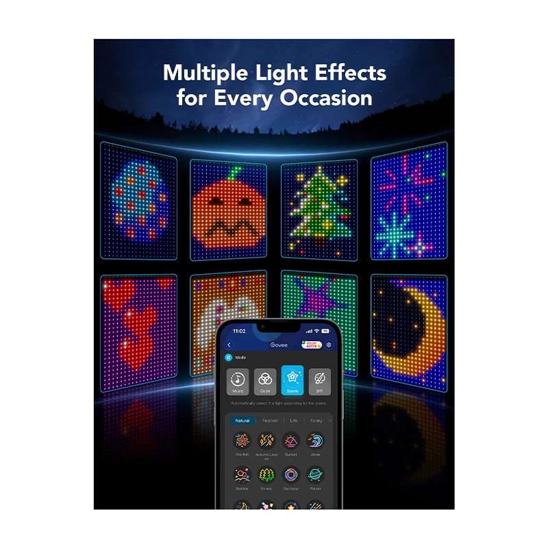 ریسه هوشمند پردهای گووی مدل Curtain Lights H70B1