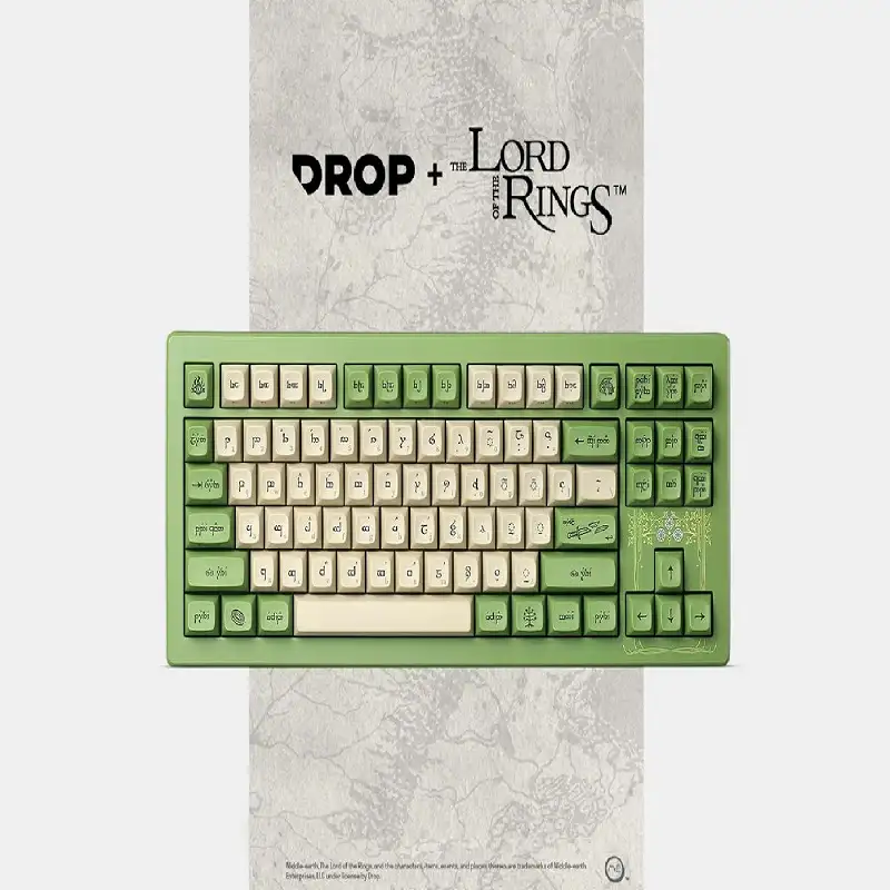 کیبورد گیمینک دراپ مدل Drop + The Lord of the Ring Elven CSTM80-4