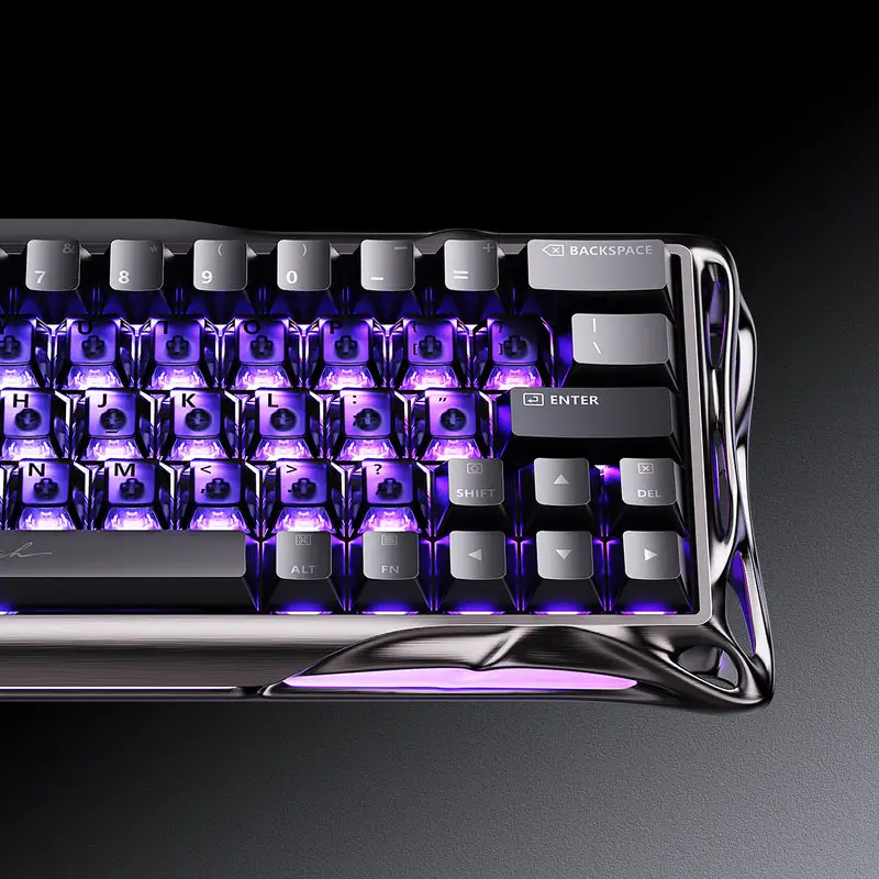 کیبورد گیمینگ گراوا استار V60 PRO 60% GUNMETAL-4