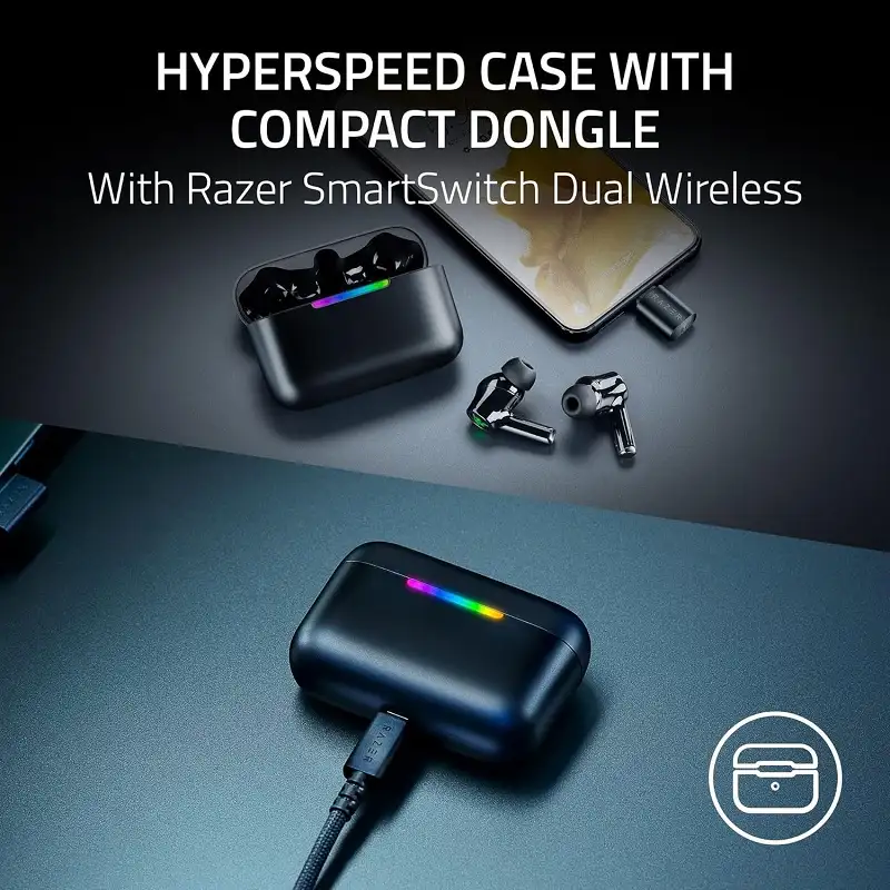 هندزفری گیمینگ ریزر مدل Hammerhead v3 hyperspeed-2