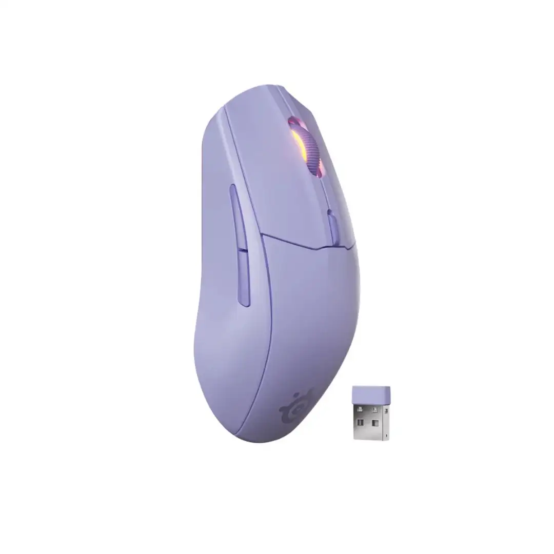 موس گیمینگ استیل سریز Rival 3 Gen 2 Wireless Purple-1