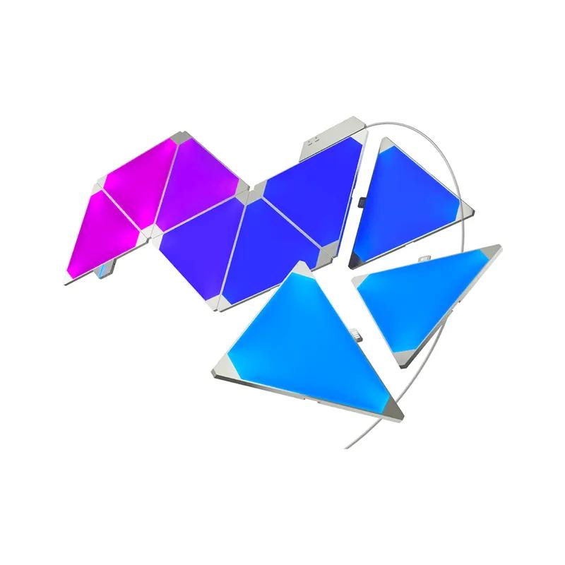 پنل هوشمند روشنایی نانولیف مدل Triangle Starter Kit + Rhytm تعداد 9 عددی-0