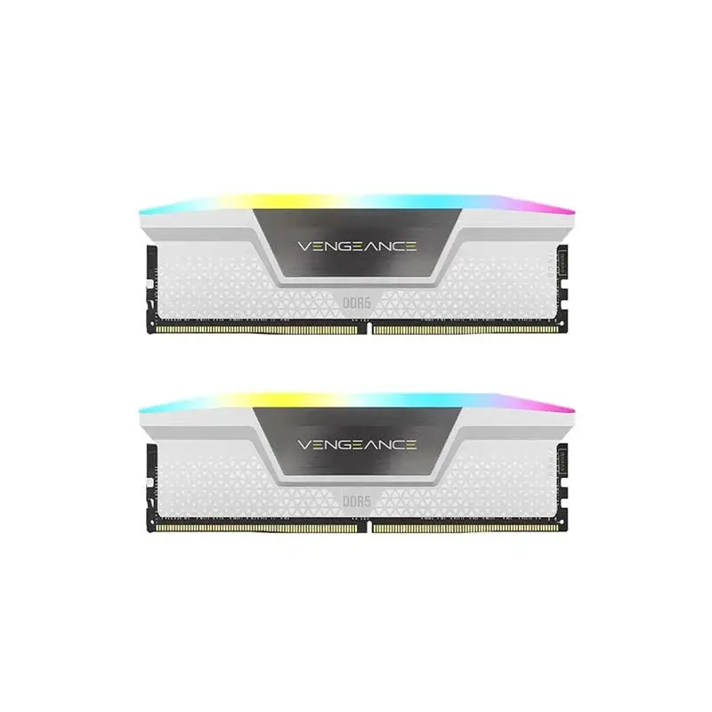 رم کورسیر مدل Vengeance RGB DDR5 64GB 32GBx2 5600MHz CL36 White