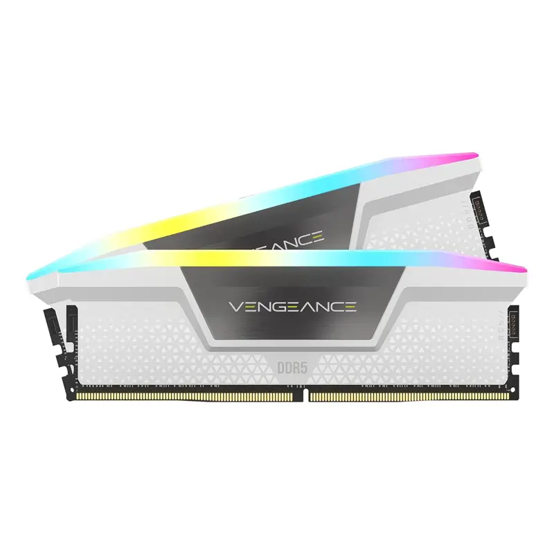 رم کورسیر مدل Vengeance RGB DDR5 64GB 32GBx2 5600MHz CL36 White-0