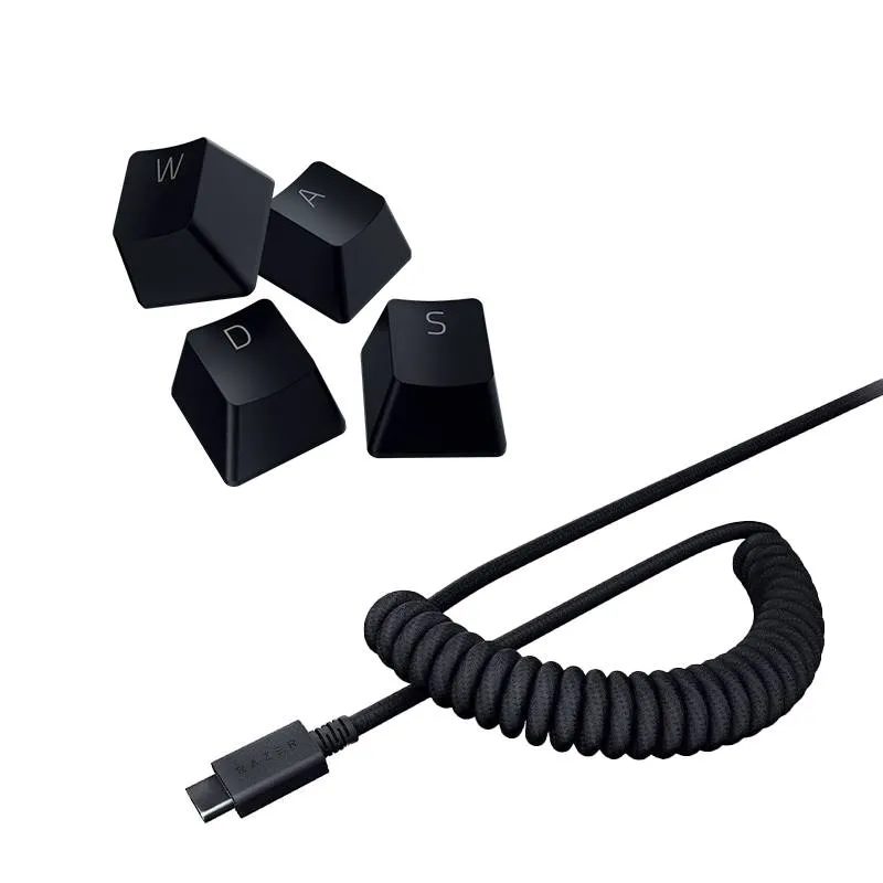 کی کپ ریزر PBT رنگ مشکی + USB-A to USB-C-0