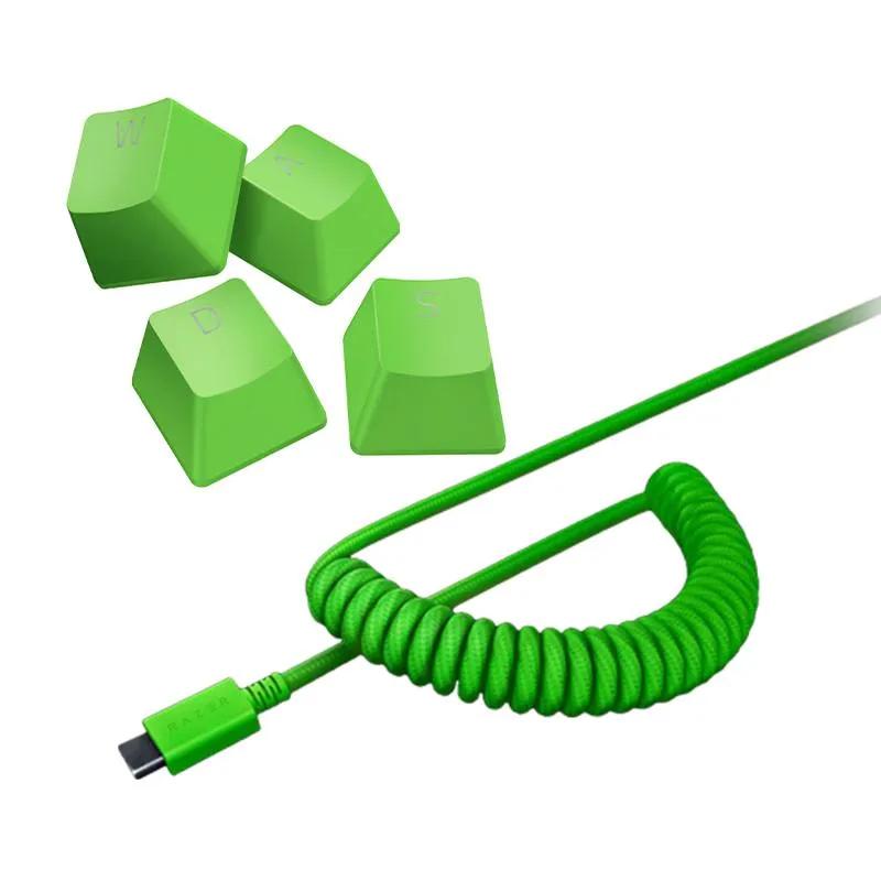 کی کپ ریزر PBT رنگ سبز + USB-A to USB-C-0