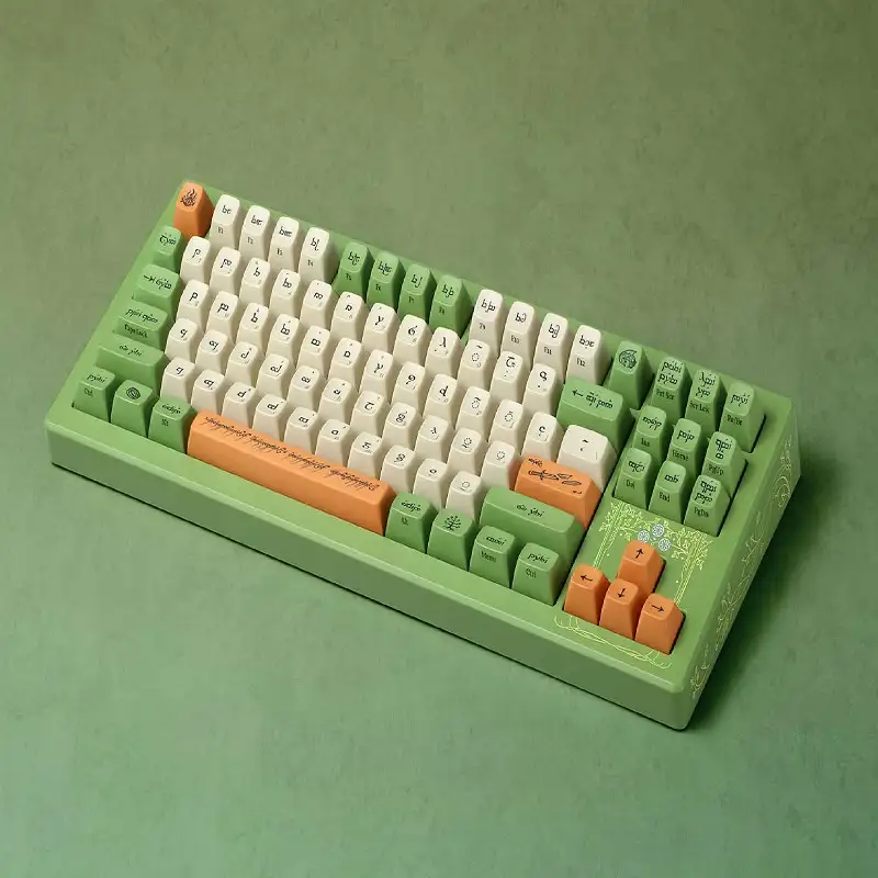 کیبورد گیمینک دراپ مدل Drop + The Lord of the Ring Elven CSTM80