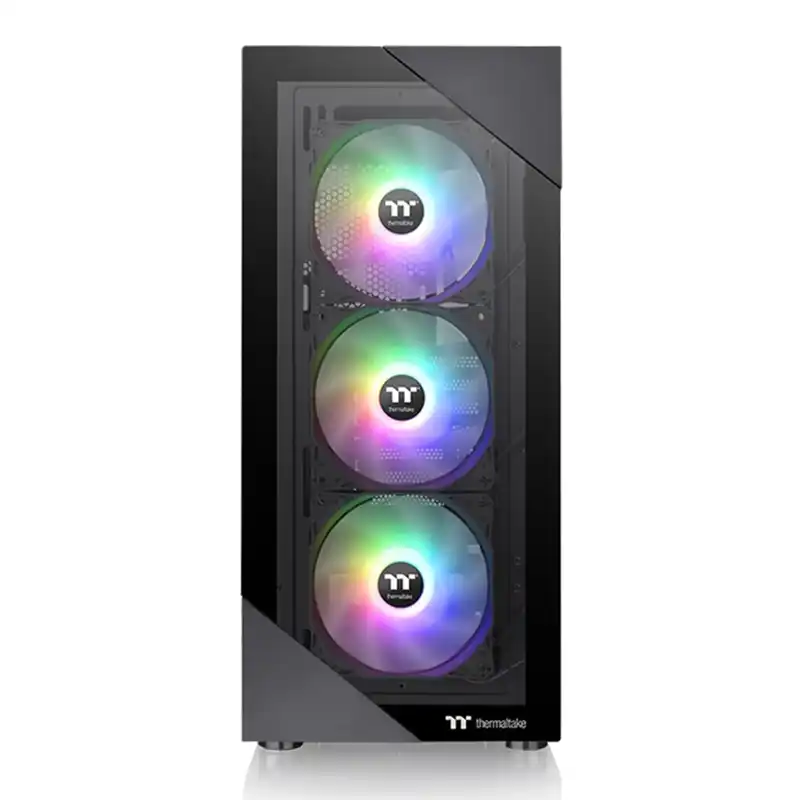 کیس کامپیوتر ترمالتیک مدل VIEW 200 TG ARGB Chassis Black-2