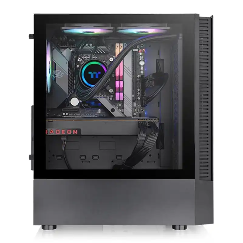 کیس کامپیوتر ترمالتیک مدل VIEW 200 TG ARGB Chassis Black