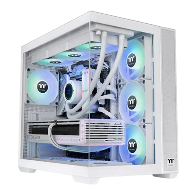 کیس کامپیوتر ترمالتیک مدل VIEW 380 TG ARGB Snow