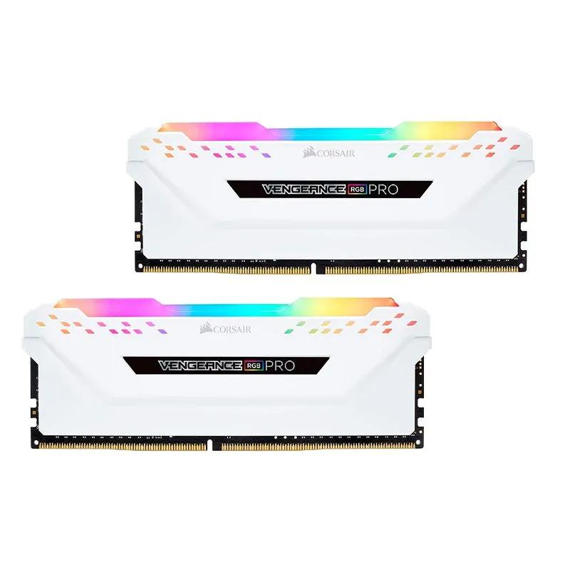 رم کورسیر مدل Vengeance RGB PRO White DDR4 16GB 8GBx2 3200MHz CL16-0