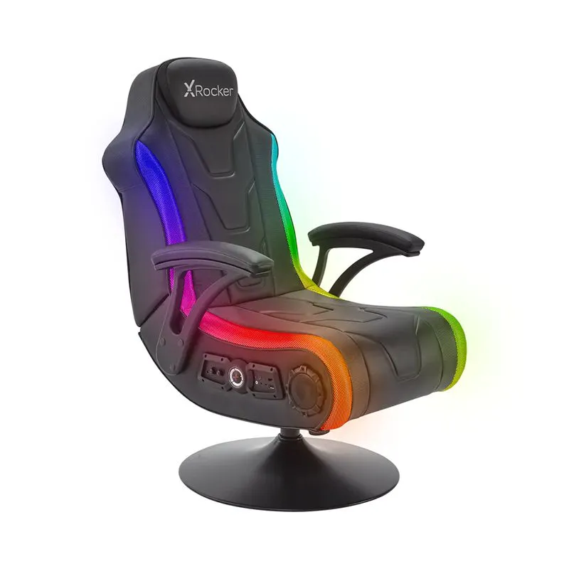 صندلی گیمینگ X ROCKER مدل MONSOON RGB 4.1 NEO MOTION LED-0